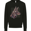 A Steampunk Wolf Mens Sweatshirt Jumper Black