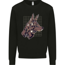 A Steampunk Wolf Mens Sweatshirt Jumper Black