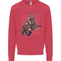 A Steampunk Wolf Mens Sweatshirt Jumper Heliconia