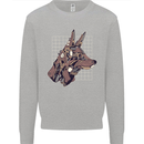 A Steampunk Wolf Mens Sweatshirt Jumper Sports Grey