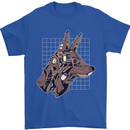 A Steampunk Wolf Mens T-Shirt 100% Cotton Royal Blue
