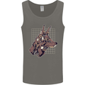 A Steampunk Wolf Mens Vest Tank Top Charcoal