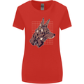 A Steampunk Wolf Womens Wider Cut T-Shirt Red