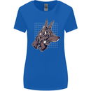A Steampunk Wolf Womens Wider Cut T-Shirt Royal Blue