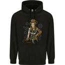 A Steampunk Woman With a Crossbow Childrens Kids Hoodie Black