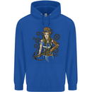 A Steampunk Woman With a Crossbow Childrens Kids Hoodie Royal Blue