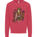 A Steampunk Woman With a Crossbow Kids Sweatshirt Jumper Heliconia
