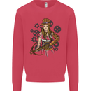 A Steampunk Woman With a Crossbow Kids Sweatshirt Jumper Heliconia