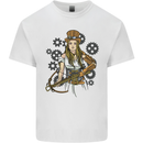 A Steampunk Woman With a Crossbow Kids T-Shirt Childrens White