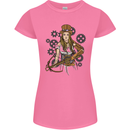 A Steampunk Woman With a Crossbow Womens Petite Cut T-Shirt Azalea