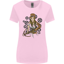 A Steampunk Woman With a Crossbow Womens Wider Cut T-Shirt Light Pink