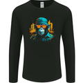 A Streetwise Monkey Urban Setting Mens Long Sleeve T-Shirt Black