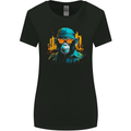 A Streetwise Monkey Urban Setting Womens Wider Cut T-Shirt Black