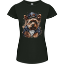 A Streetwise Yorkshire Terrier Yorkie Womens Petite Cut T-Shirt Black