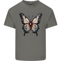 A Stunning Butterfly Mens Cotton T-Shirt Tee Top Charcoal