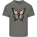 A Stunning Butterfly Mens Cotton T-Shirt Tee Top Charcoal