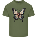 A Stunning Butterfly Mens Cotton T-Shirt Tee Top Military Green