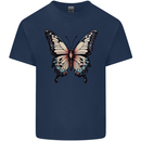 A Stunning Butterfly Mens Cotton T-Shirt Tee Top Navy Blue