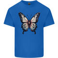 A Stunning Butterfly Mens Cotton T-Shirt Tee Top Royal Blue