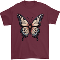 A Stunning Butterfly Mens T-Shirt 100% Cotton Maroon