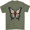 A Stunning Butterfly Mens T-Shirt 100% Cotton Military Green