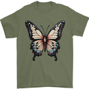 A Stunning Butterfly Mens T-Shirt 100% Cotton Military Green
