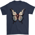 A Stunning Butterfly Mens T-Shirt 100% Cotton Navy Blue