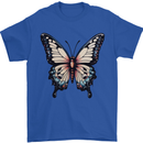 A Stunning Butterfly Mens T-Shirt 100% Cotton Royal Blue