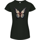 A Stunning Butterfly Womens Petite Cut T-Shirt Black