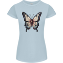 A Stunning Butterfly Womens Petite Cut T-Shirt Light Blue