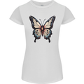 A Stunning Butterfly Womens Petite Cut T-Shirt White