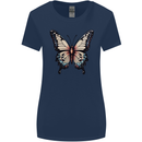 A Stunning Butterfly Womens Wider Cut T-Shirt Navy Blue