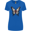 A Stunning Butterfly Womens Wider Cut T-Shirt Royal Blue