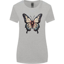 A Stunning Butterfly Womens Wider Cut T-Shirt Sports Grey