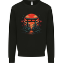 A Sunset Torii Japan Culture Japanese Kids Sweatshirt Jumper Black