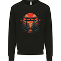 A Sunset Torii Japan Culture Japanese Mens Sweatshirt Jumper Black