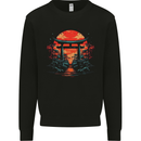 A Sunset Torii Japan Culture Japanese Mens Sweatshirt Jumper Black