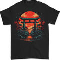 A Sunset Torii Japan Culture Japanese Mens T-Shirt 100% Cotton BLACK
