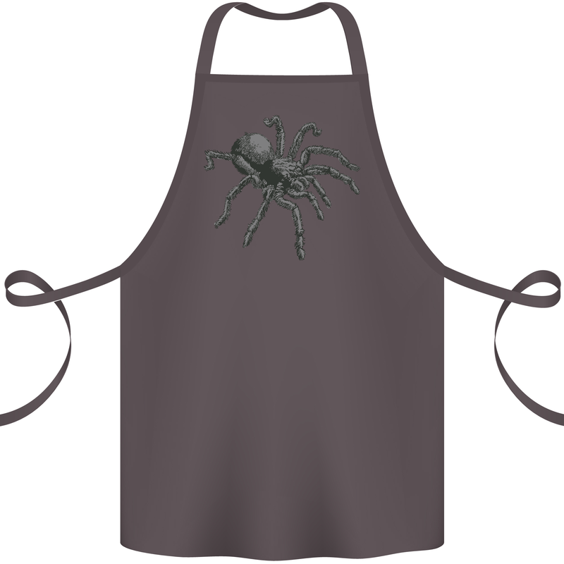 A Tarantula Spider Cotton Apron 100% Organic Dark Grey