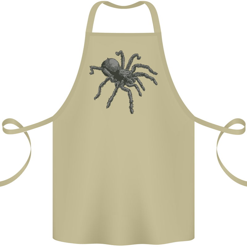 A Tarantula Spider Cotton Apron 100% Organic Khaki
