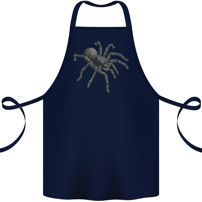 A Tarantula Spider Cotton Apron 100% Organic Navy Blue
