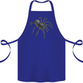 A Tarantula Spider Cotton Apron 100% Organic Royal Blue
