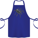 A Tarantula Spider Cotton Apron 100% Organic Royal Blue