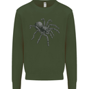 A Tarantula Spider Kids Sweatshirt Jumper Forest Green