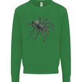 A Tarantula Spider Kids Sweatshirt Jumper Irish Green