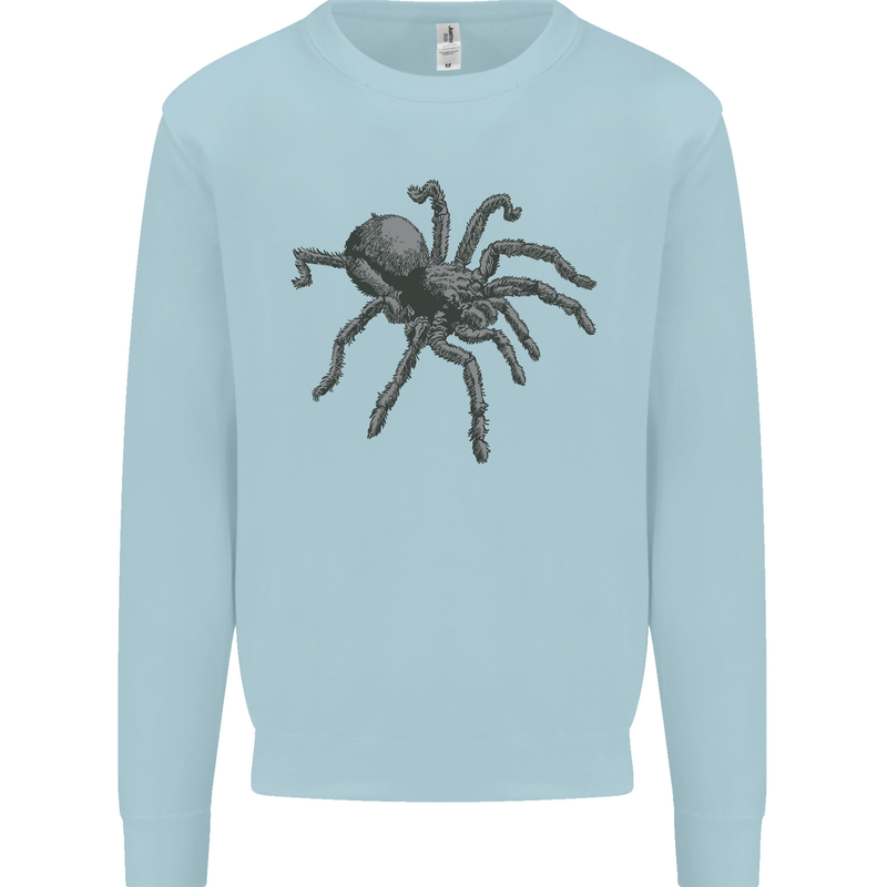 A Tarantula Spider Kids Sweatshirt Jumper Light Blue