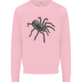 A Tarantula Spider Kids Sweatshirt Jumper Light Pink