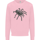 A Tarantula Spider Kids Sweatshirt Jumper Light Pink