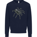 A Tarantula Spider Kids Sweatshirt Jumper Navy Blue