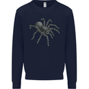 A Tarantula Spider Kids Sweatshirt Jumper Navy Blue